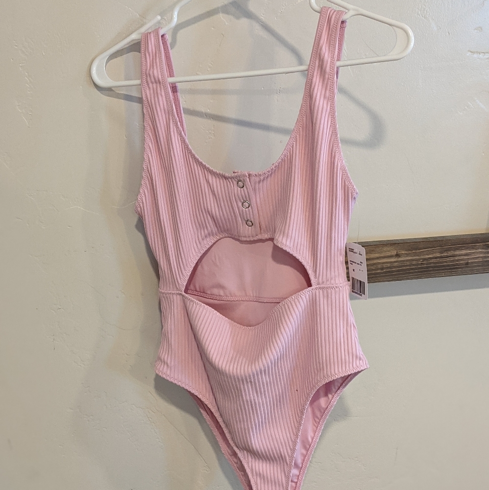 Forever 21 pink one piece swim suit